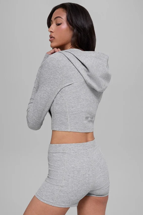 Alosoft Sincere Fitted Jacket - Athletic Heather Grey