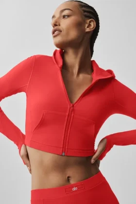 Alosoft Sincere Fitted Jacket – Bright Red