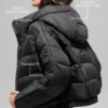 Aspen Love Puffer Jacket - Black