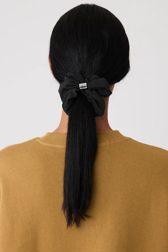 Bead It Oversized Scrunchie - Black