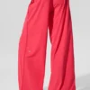 Breezy Wide Leg Pant (Long) - Candy Red