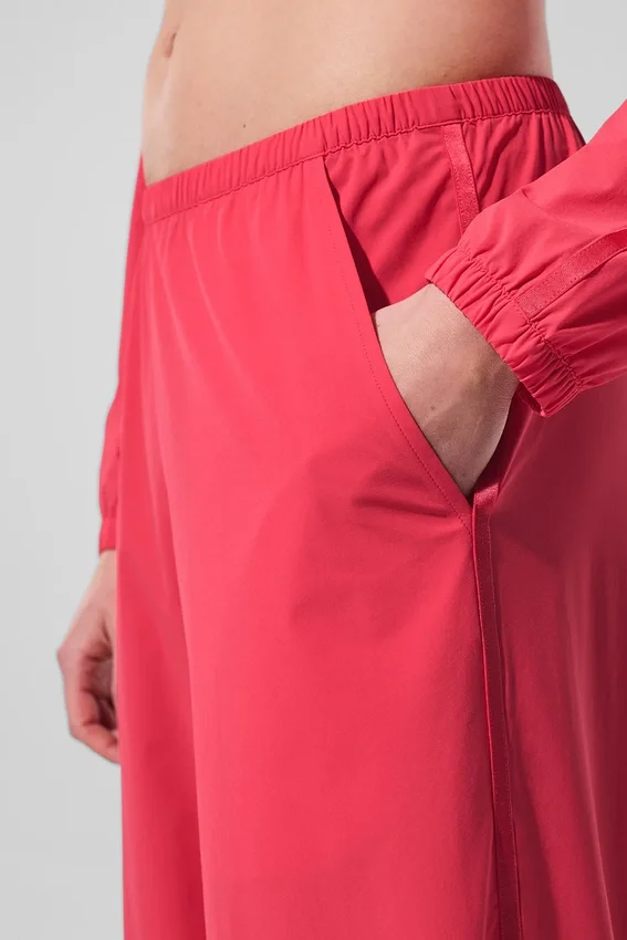 Breezy Wide Leg Pant (Long) - Candy Red