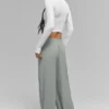 Breezy Wide Leg Pant (Long) - Lunar Grey