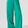 Breezy Wide Leg Pant (Long) - Spruce Green