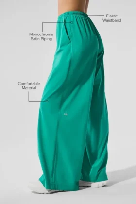 Breezy Wide Leg Pant (Long) – Spruce Green