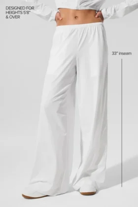 Breezy Wide Leg Pant (Long) – White