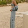 Breezy Wide Leg Pant (Regular) - Lunar Grey