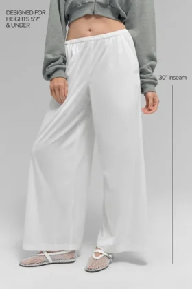 Breezy Wide Leg Pant (Regular) – White