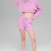 Cable Knit Cropped Winter Bliss Turtleneck Long Sleeve - Candy Heart P