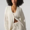 Cable Knit Winter Bliss Cardigan - Ivory