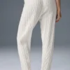 Cable Knit Winter Bliss Pant - Ivory