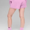Cable Knit Winter Bliss Short - Candy Heart Pink