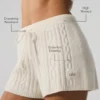 Cable Knit Winter Bliss Short - Ivory