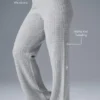 Cashmere High-Waist Plush Waffle Pant - Athletic Heather Grey