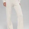 Cashmere High-Waist Plush Waffle Pant - Ivory