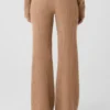 Cashmere High-Waist Plush Waffle Pant - Toasted Almond