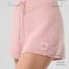Cashmere High-Waist Plush Waffle Short - Pink Quartz