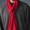 Cashmere Light Frosted Scarf - Red Ribbon