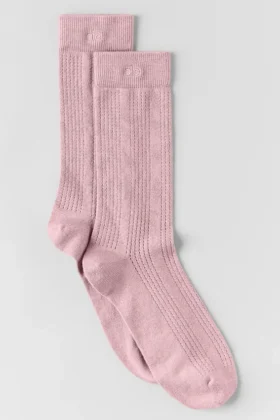 Cashmere Mesh Sock - Vintage Pink