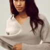 Cashmere Northstar Polo - Oat Heather