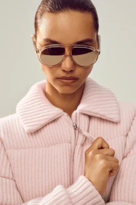 Cashmere Northstar Sweater Puffer – Frosted Pink