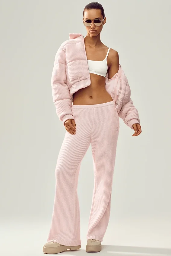 Cashmere Northstar Sweater Puffer - Frosted Pink
