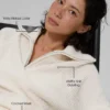 Cashmere Plush Waffle 1/4 Zip Pullover - Ivory