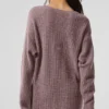 Cashmere Plush Waffle Dress - Mushroom Heather