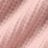 Cashmere Plush Waffle Polo Tee - Pink Quartz