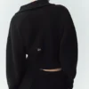 Cashmere Radiate Jacket - Black