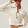 Cashmere Radiate Jacket - Ivory