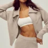 Cashmere Radiate Jacket - Oat Heather