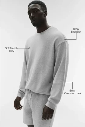 Chill Crew Neck Pullover – Athletic Heather Grey