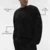 Chill Crew Neck Pullover - Black