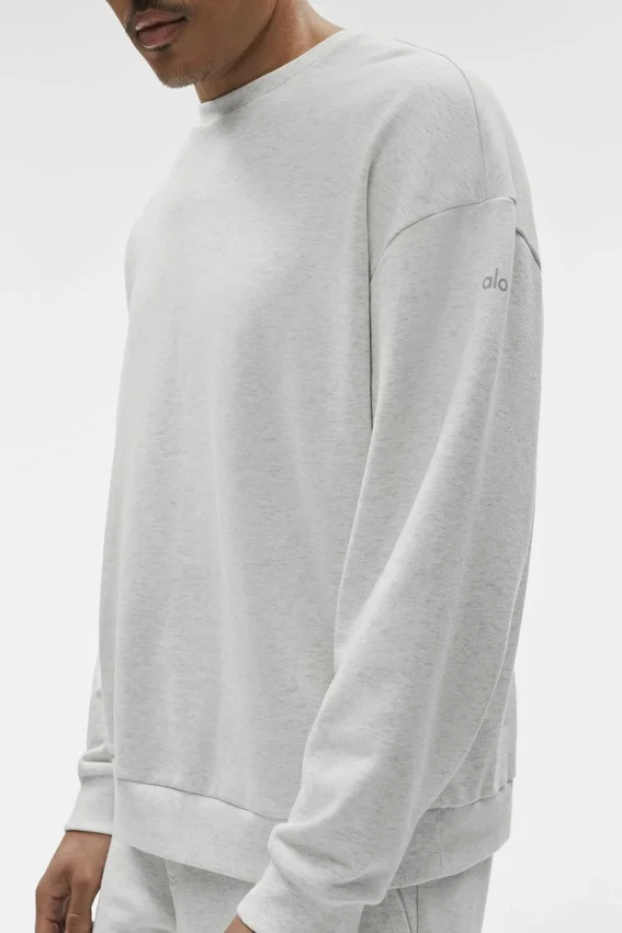 Chill Crew Neck Pullover - White Heather
