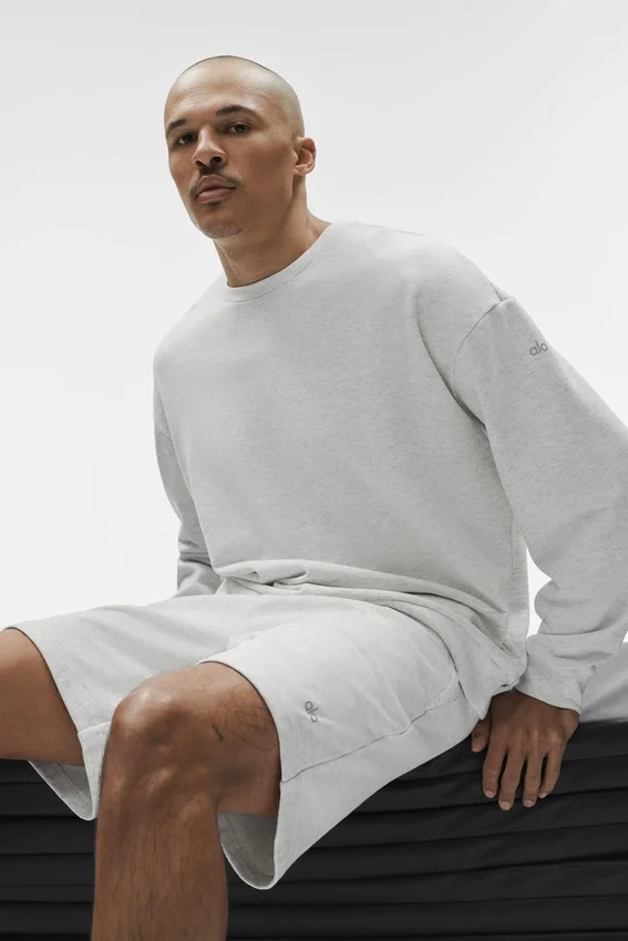 Chill Crew Neck Pullover - White Heather