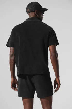 Coastal Terry Button up – Black