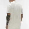 Coastline Knit Short Sleeve Polo - Ivory