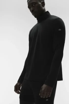 Conquer 1/4 Zip Reform Long Sleeve - Black