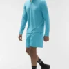 Conquer 1/4 Zip Reform Long Sleeve - Blue Breeze
