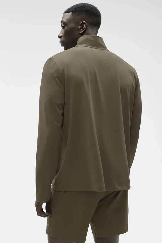 Conquer 1/4 Zip Reform Long Sleeve - Olive Tree