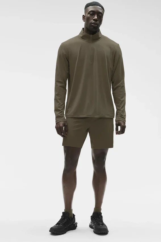 Conquer 1/4 Zip Reform Long Sleeve - Olive Tree