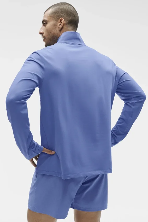 Conquer 1/4 Zip Reform Long Sleeve - Provence Blue