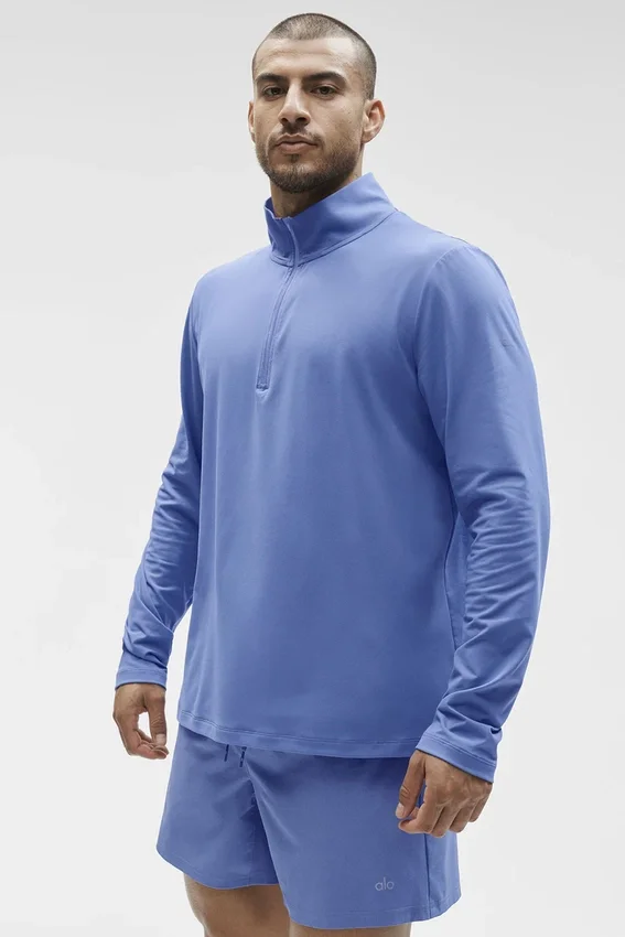 Conquer 1/4 Zip Reform Long Sleeve - Provence Blue