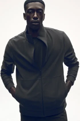 Conquer Max Mock Neck Full Zip - Anthracite