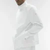 Conquer Max Mock Neck Full Zip - White