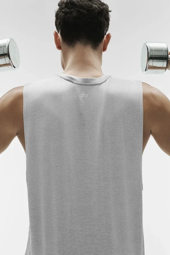Conquer Muscle Tank - Athletic Heather Grey
