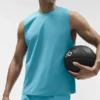 Conquer Muscle Tank - Blue Breeze