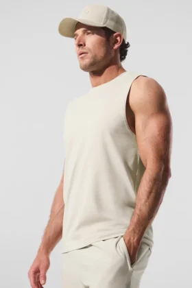 Conquer Muscle Tank – Bone