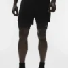 Conquer React 2-in-1 Performance Short - Black/Black